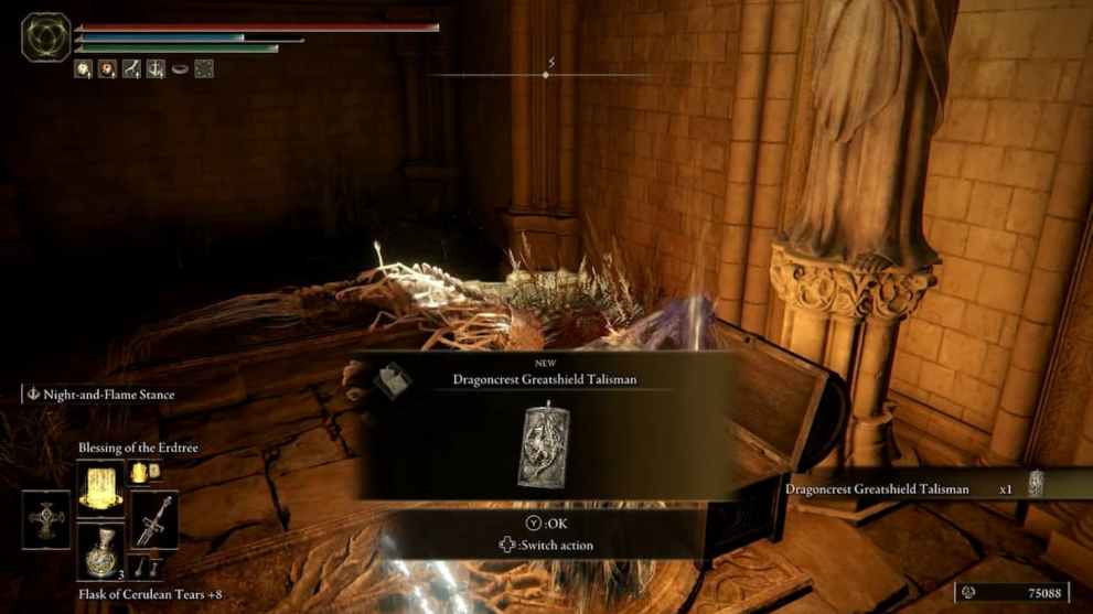 Elden Ring Dragoncrest Greatshield Talisman