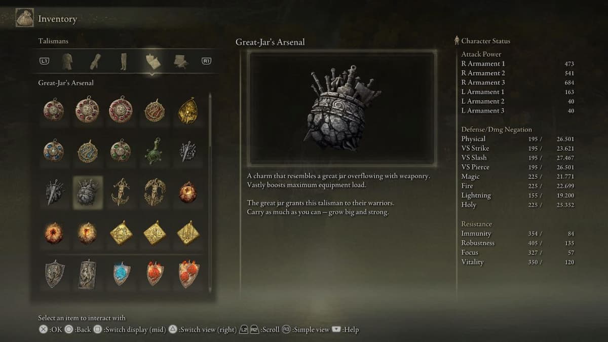 Elden Ring How to Get GreatJar's Arsenal Talisman