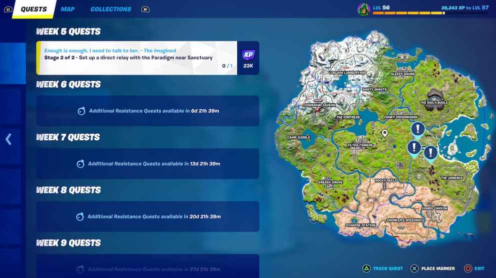 Direct Relay Locations Fortnite Chapter 3 Season 2