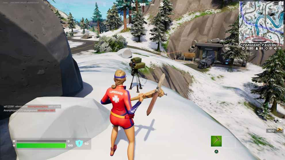 Where to Deploy Laser Target Designators in Fortnite