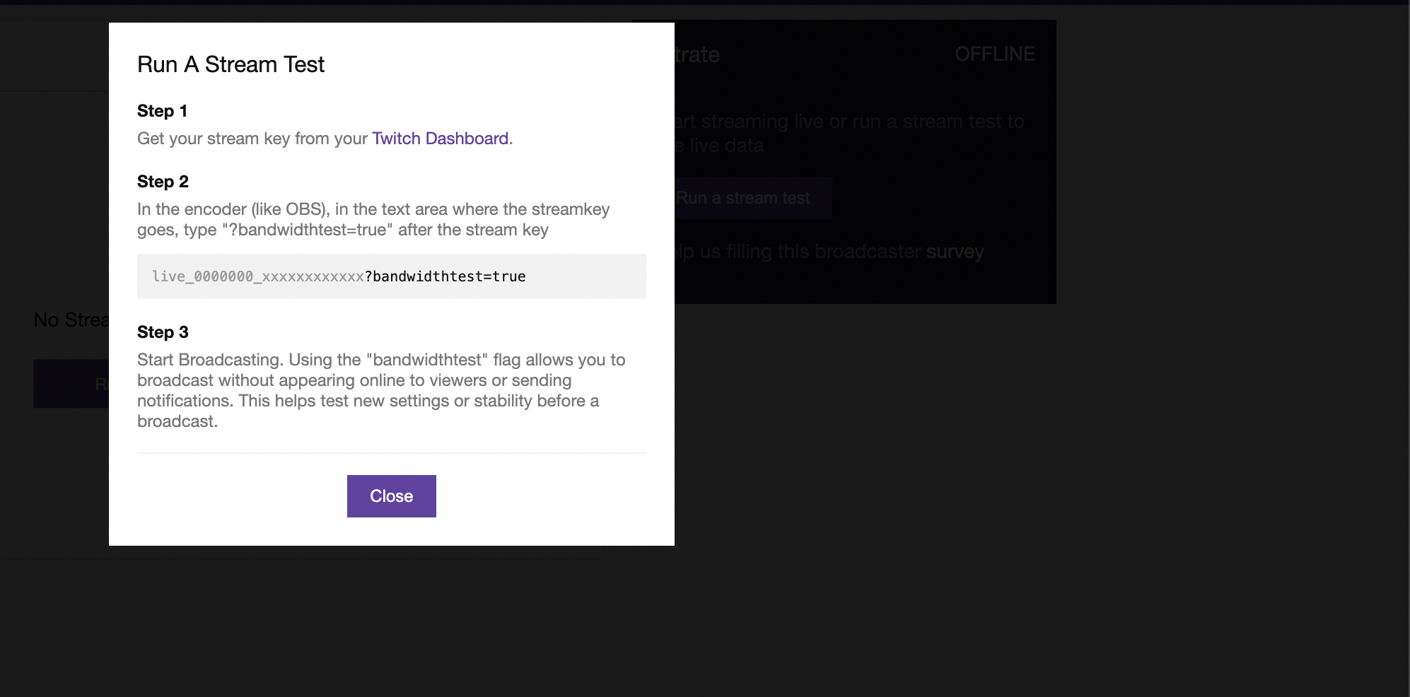 Your Broadcast To Twitch Failed