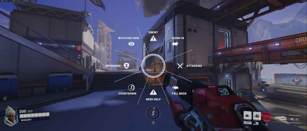 ping menu in overwatch 2