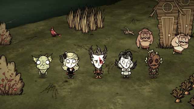 A group of ghoulish characters in Don't Starve Together.