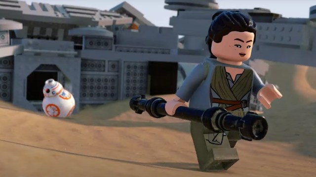 Rey and BB-8 in LEGO Star Wars: The Skywalker Saga.