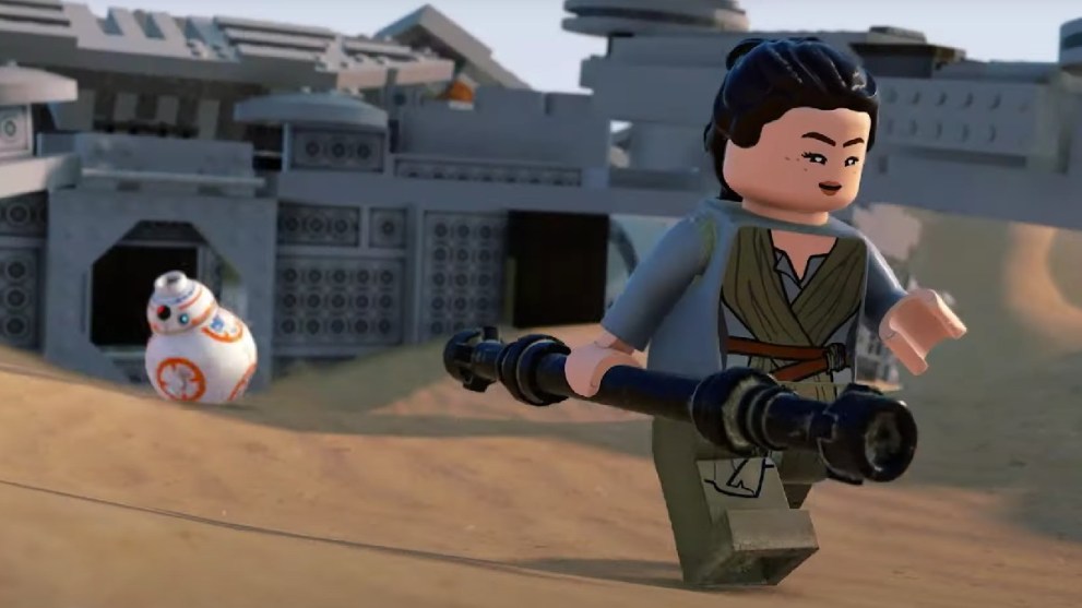 Rey and BB-8 in LEGO Star Wars: The Skywalker Saga.