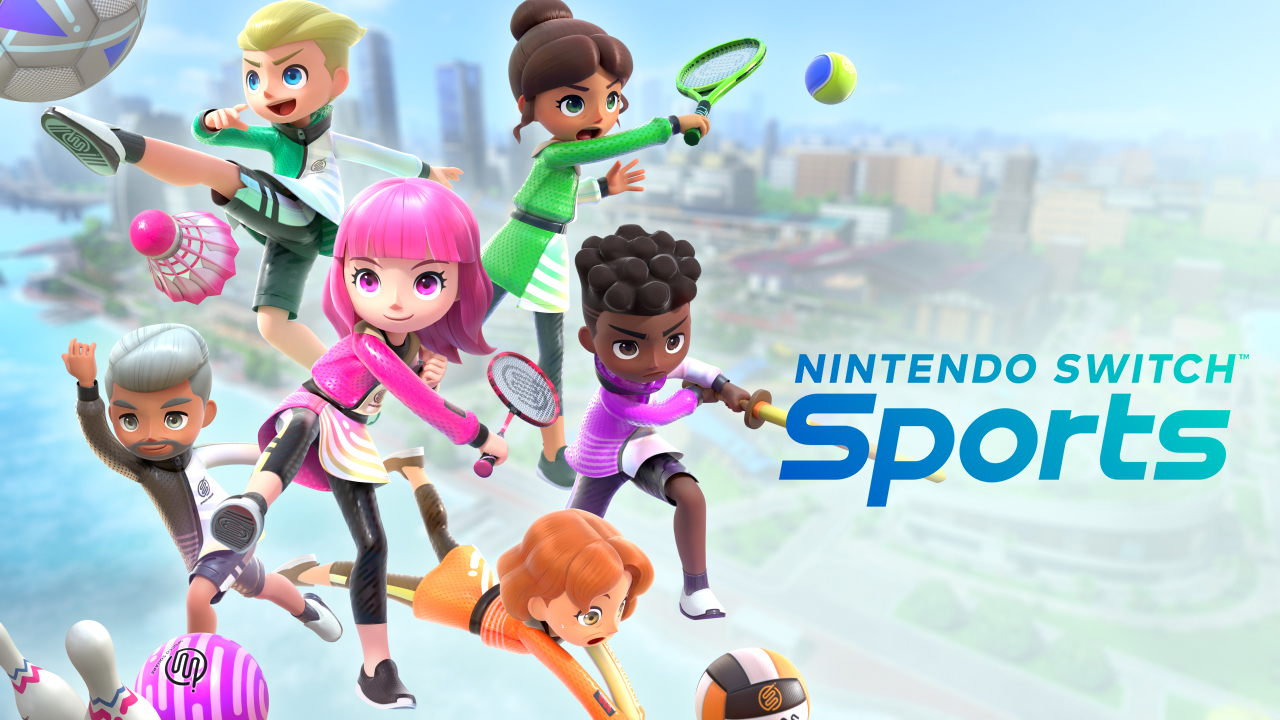 nintendo switch sports logo and characters