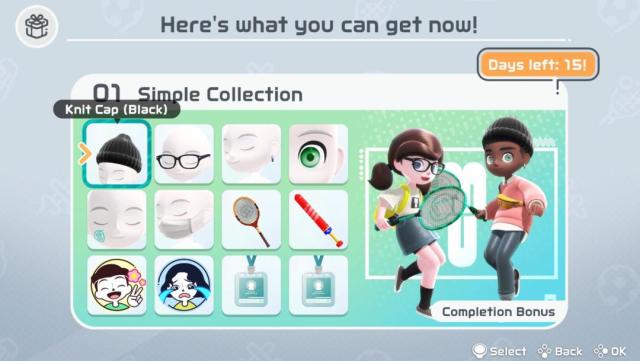 nintendo switch sports simple collection items