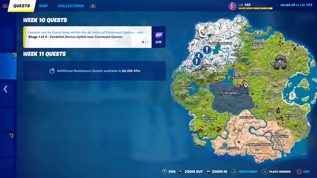Where To Cut Power To Command Cavern Control Panels In Fortnite 