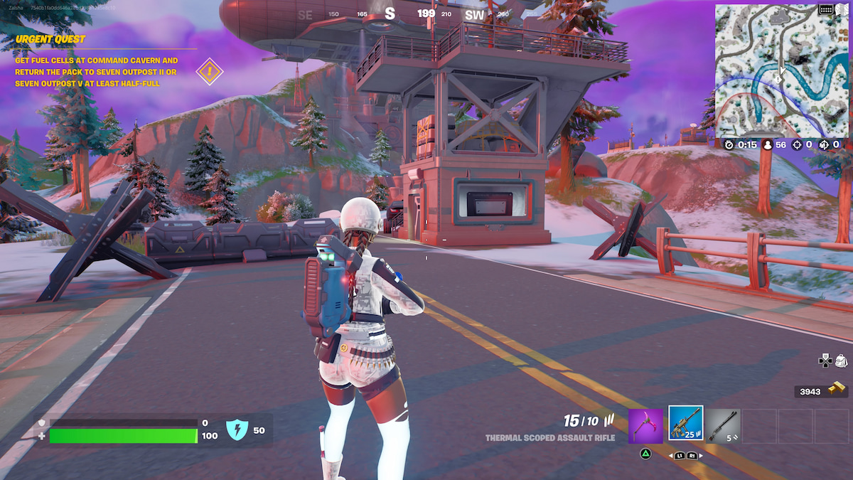 How to Equip Backpack & Collect Fuel Cells Near Command Cavern in