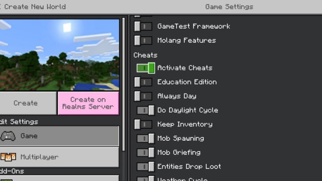 How to Enable Cheats in Minecraft
