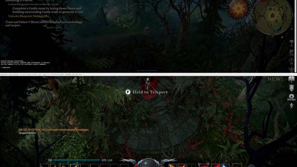 V Rising adminauth console command