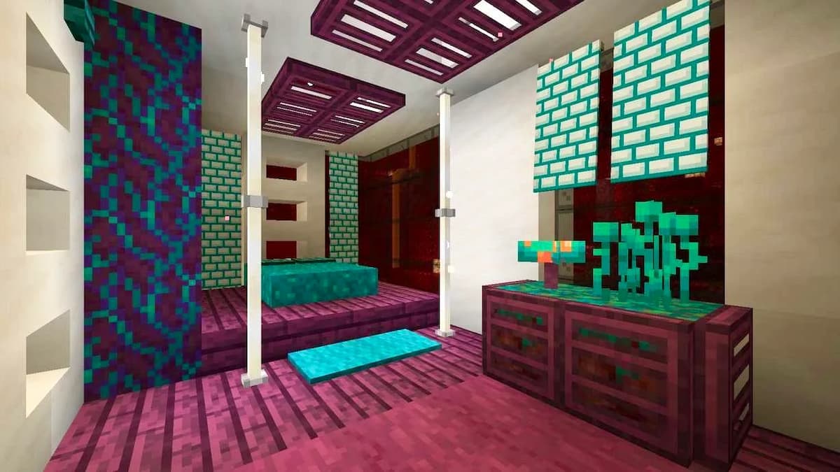 A Nether Themed Bedroom