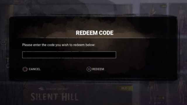 Redeeming Dead by Daylight codes