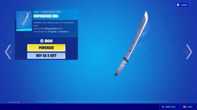 empowered dha harvesting tool in fortnite