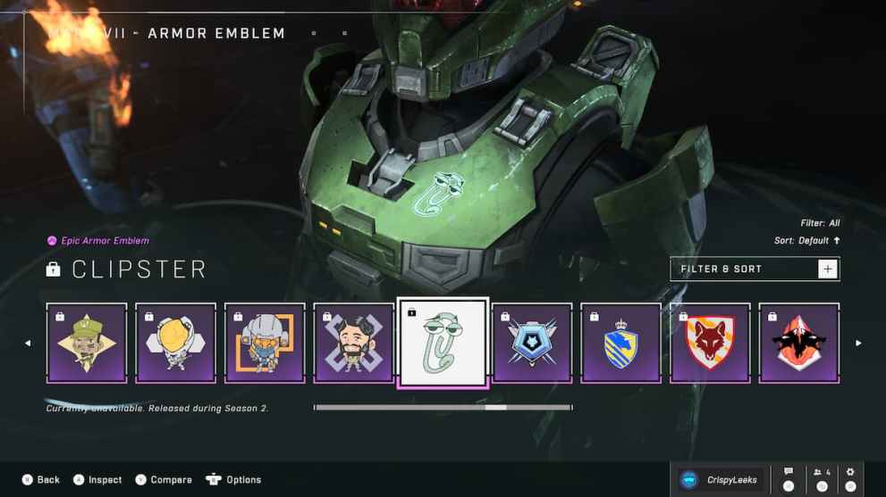 clipster emblem in halo infinite