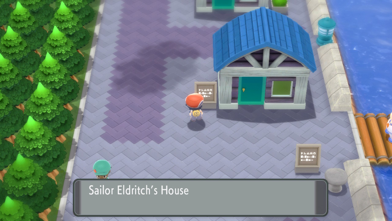 visit the young boy in sailor eldritch's house