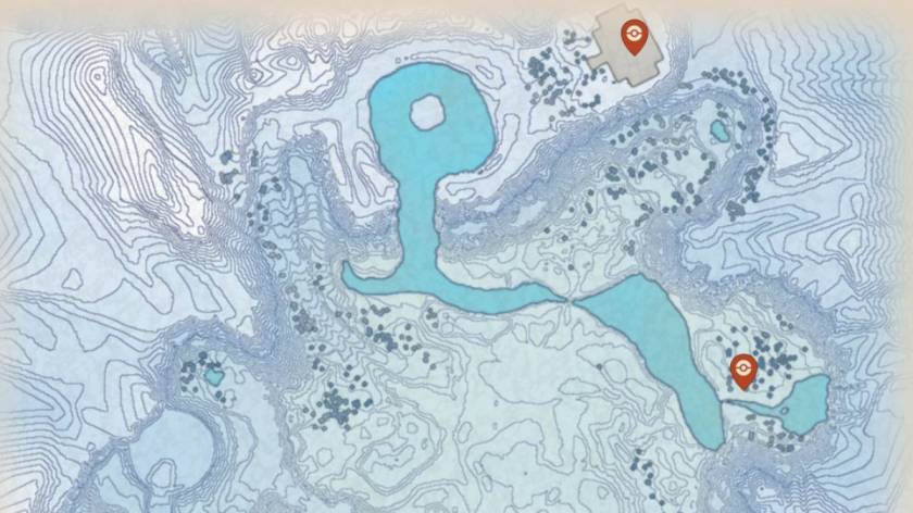 Pokemon Legends Arceus Ralts spawn locations in Alabaster Iceland