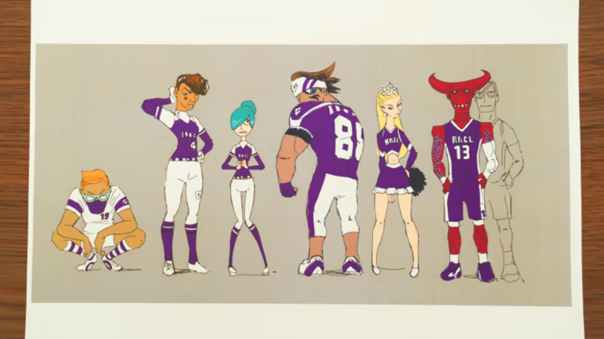 nintendo switch sports college character designs