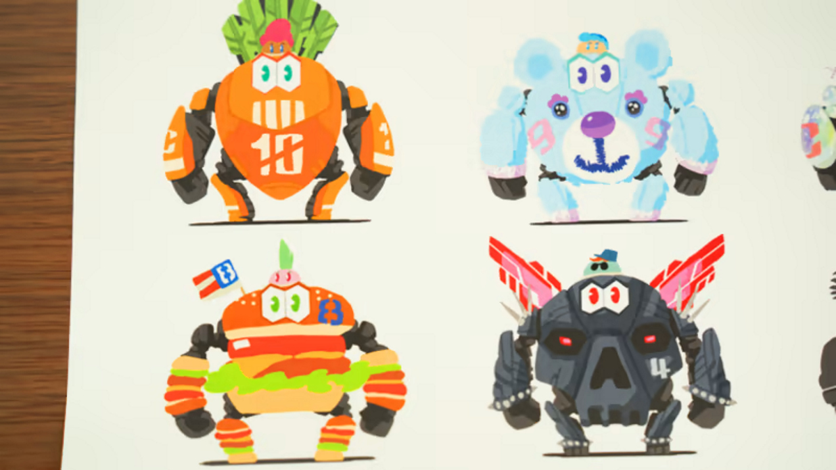 nintendo switch sports robot character designs