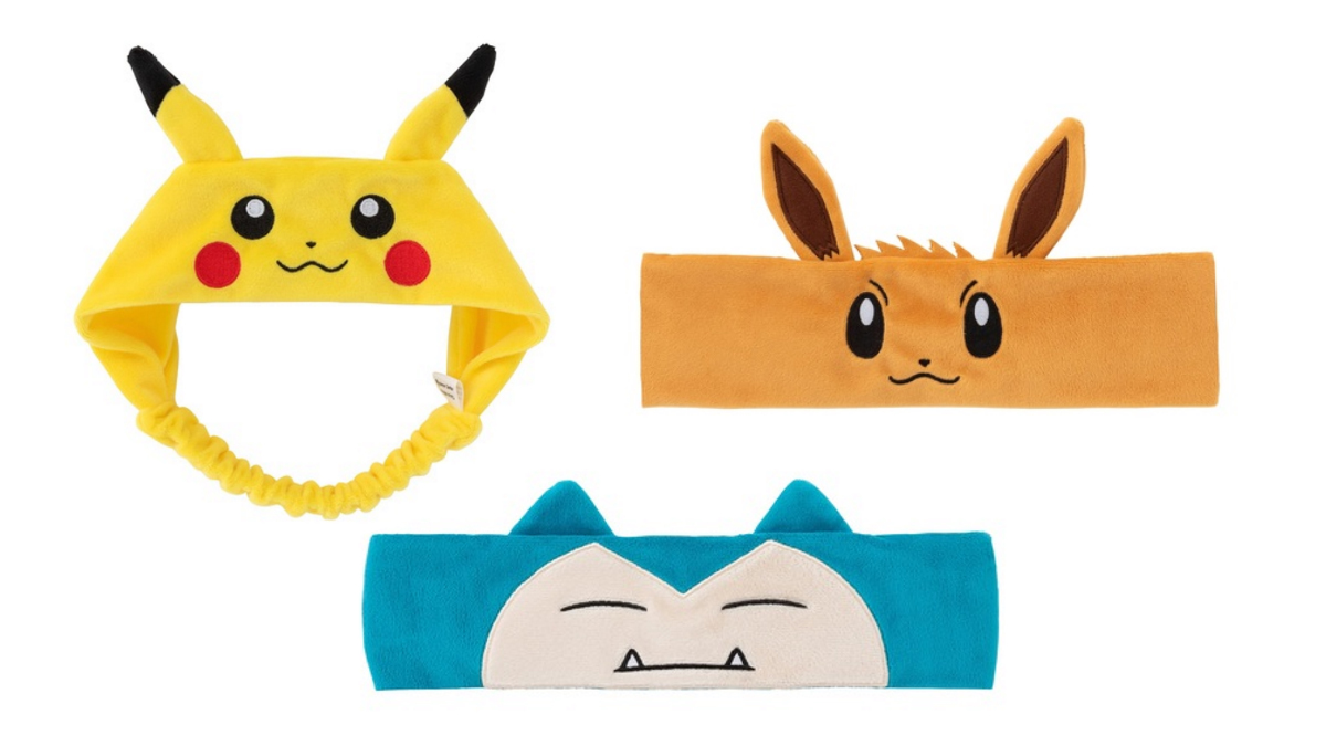 pokemon headbands pikachu eevee snorlax