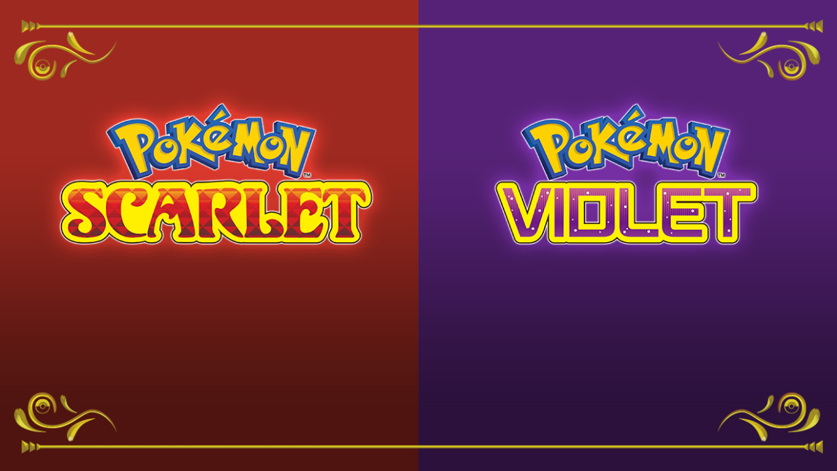 scarlet purple pokemon logos