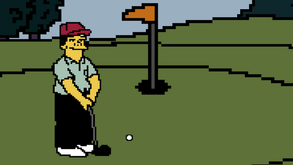 simpsons golfing game