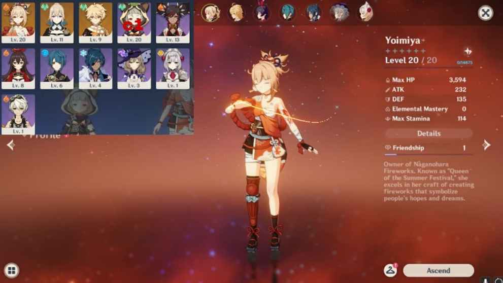 Naku Weed is used to ascend Yoimiya character in Genshin Impact