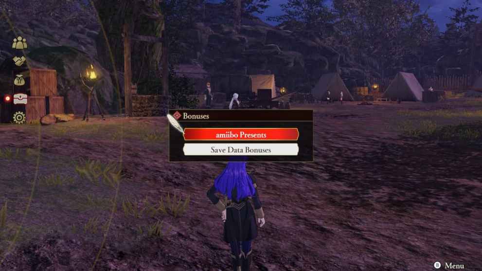 bonus menu in fire emblem warriors: three hopes