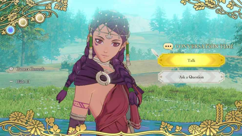 starting a conversation in fire emblem warriors: three hopes