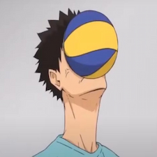 Akaashi gets hit with ball in the face