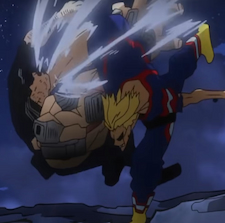 Almight smashes All for Ones head into the ground