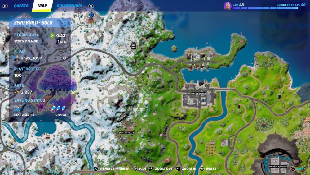 How to Knock Down Timber Pines with a Ripsaw Launcher in Fortnite