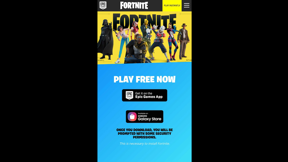 Fortnite Android Site