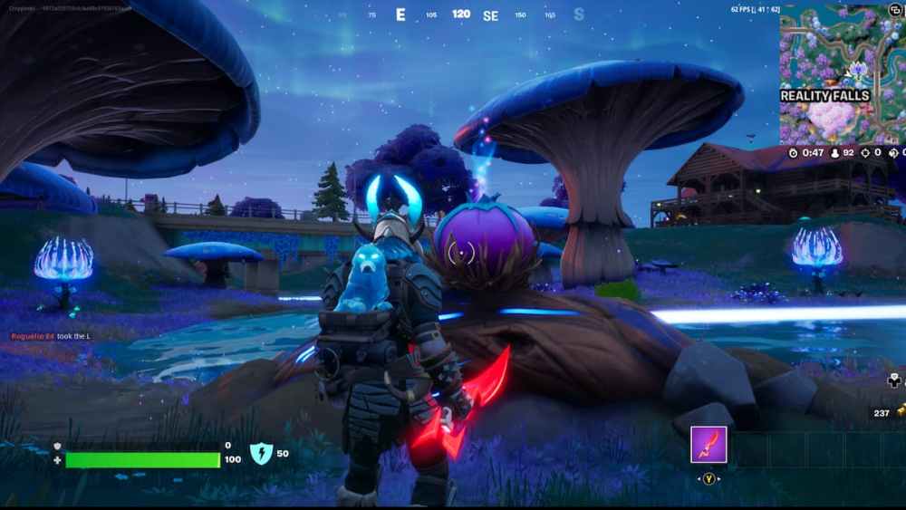 a purple flower that produces reality seeds in fortnite