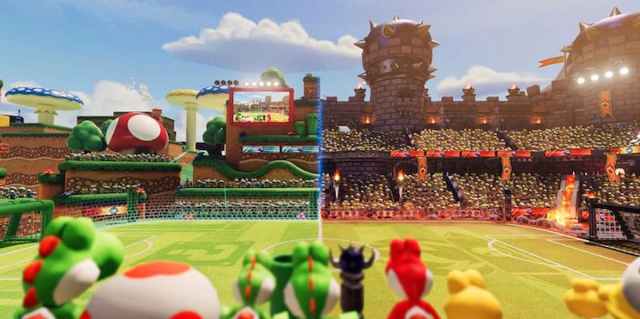 Mario Strikers Stadium customizations in Strikers Club