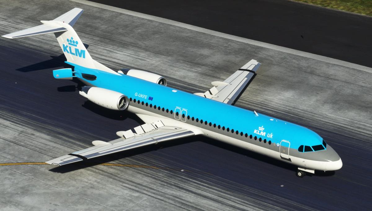 Microsoft Flight Simulator Fokker 100