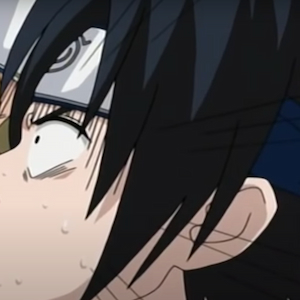 Sasuke kissing Naruto