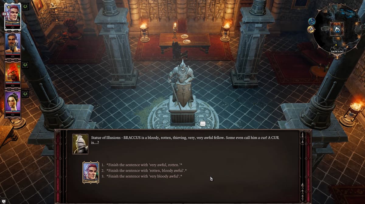Statue of Illusions riddle in Divinity: Original Sin 2