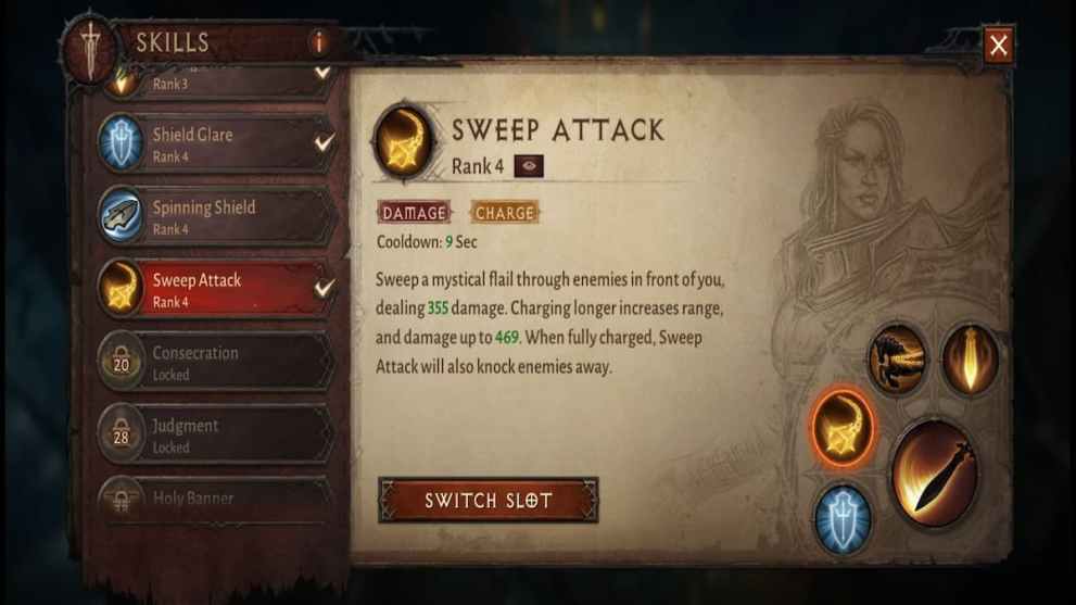 Switch Slots in Diablo Immortal