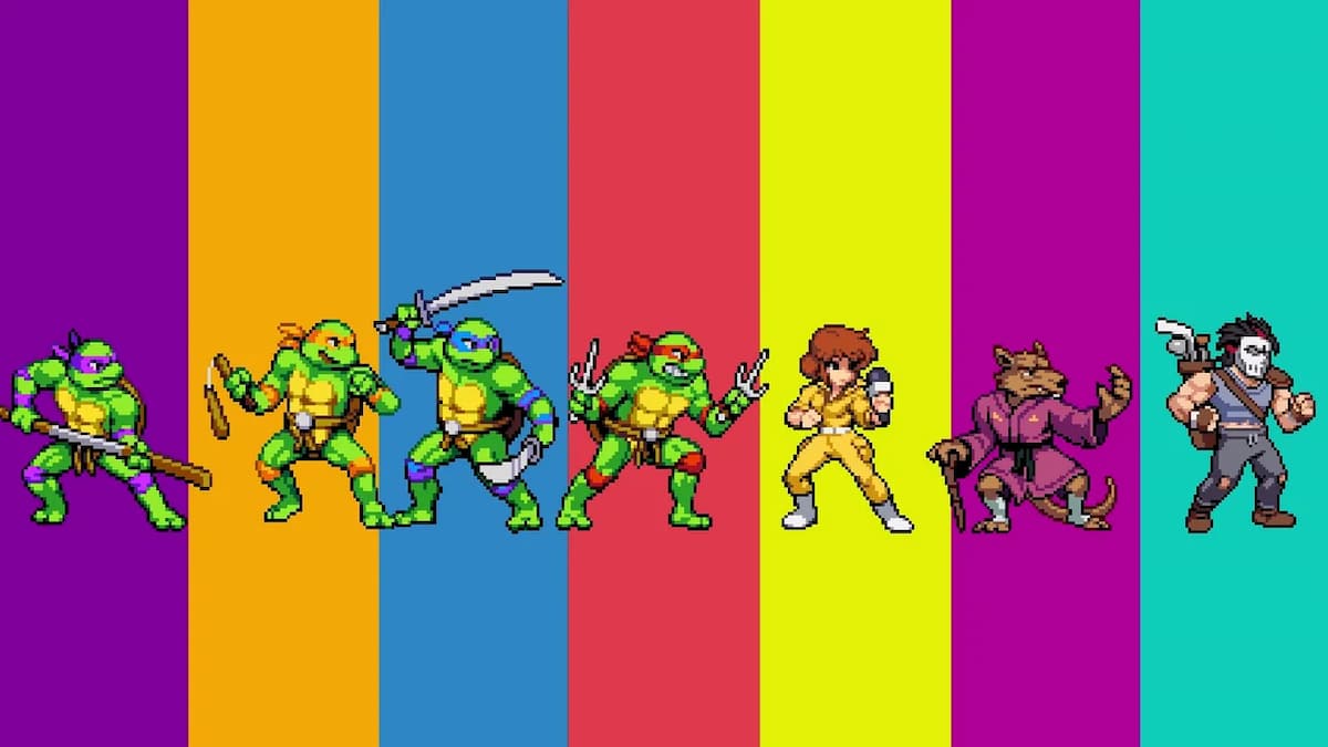 Teenage Mutant Ninja Turtles: Shredder's Revenge Playable Characters