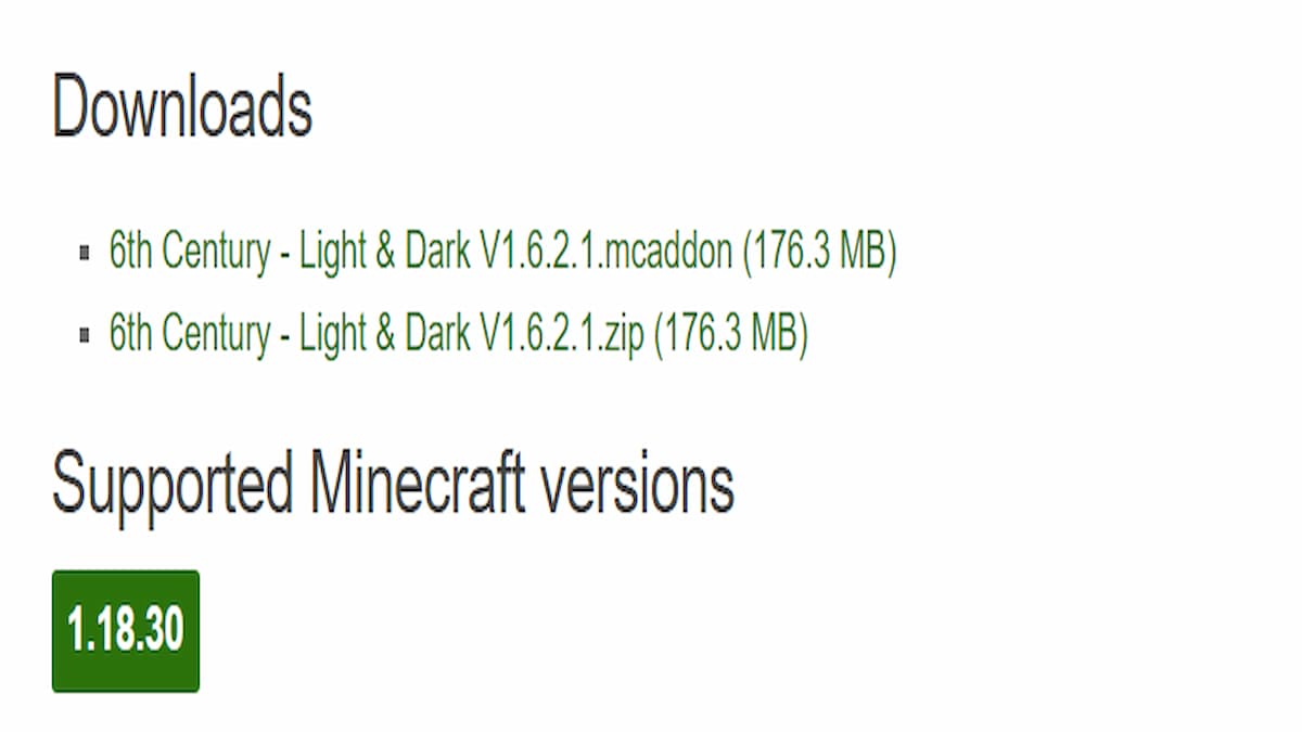 Downloads for mods in Minecraft