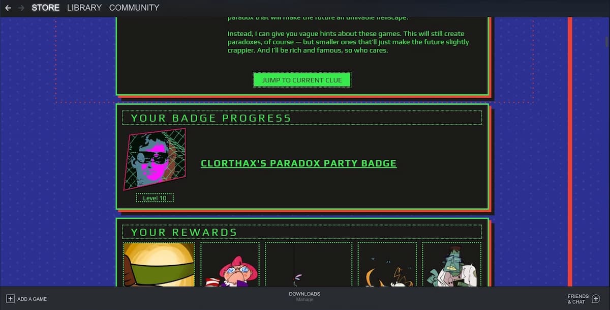 Clorthax’s Paradox Party Badge