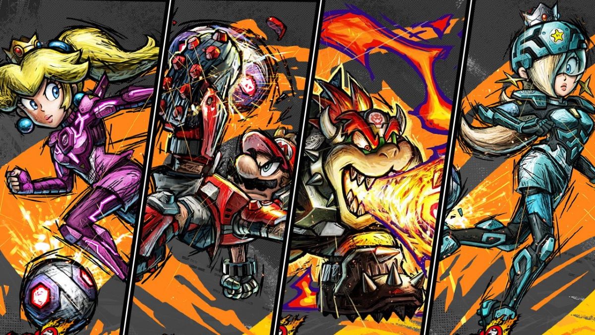 mario strikers battle league four player characters