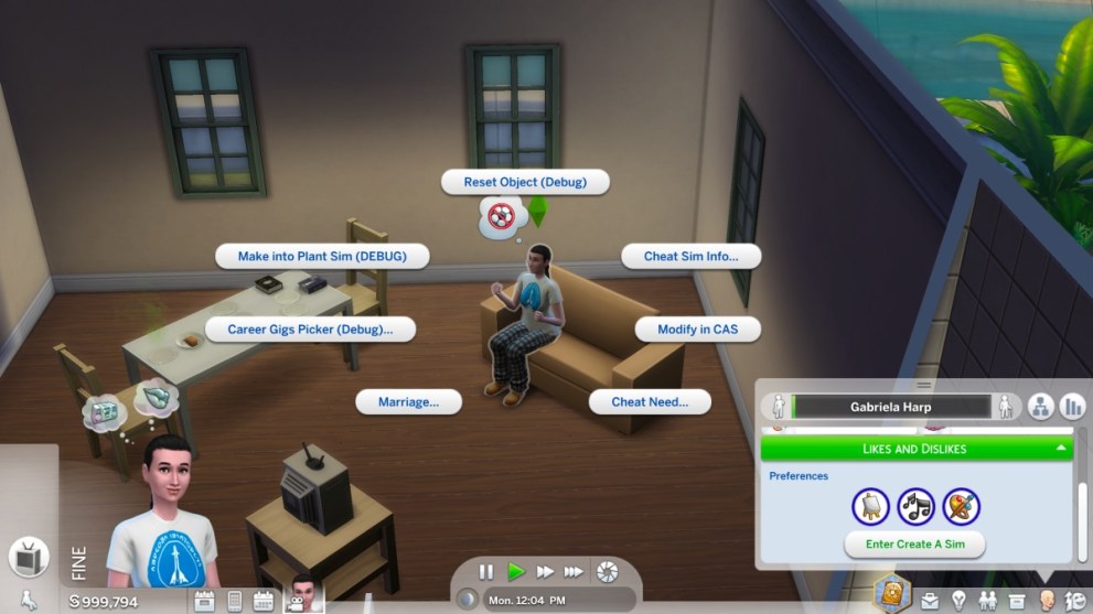 CAS full edit cheat mode option