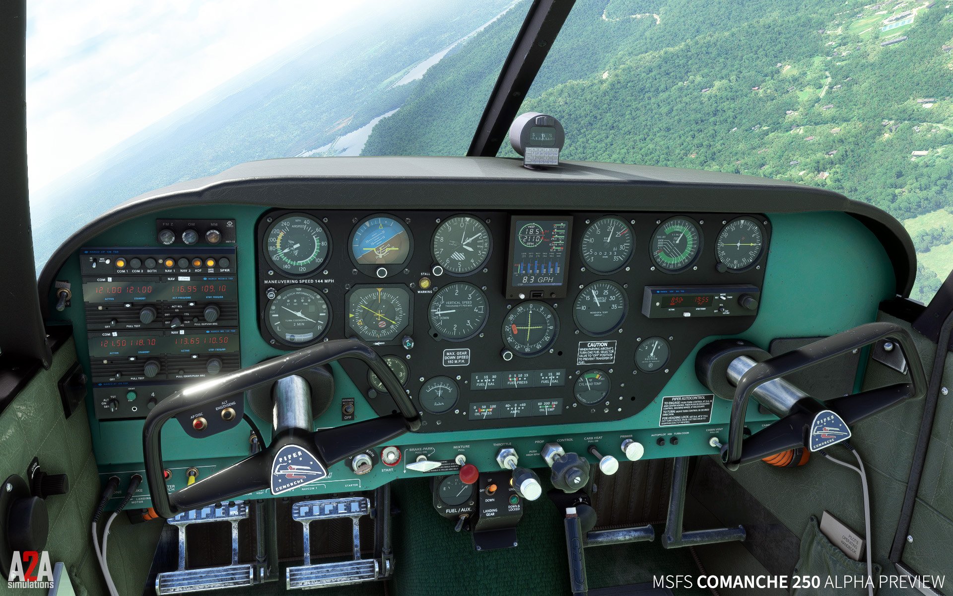Microsoft Flight Simulator A2A AccuSim Piper Bandara Comanche, Boise, Hamilton Island, & Tokushima Dapatkan Tangkapan Layar Baru