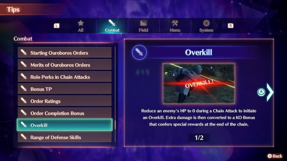 Perform an Overkill in Xenoblade Chronicles 3