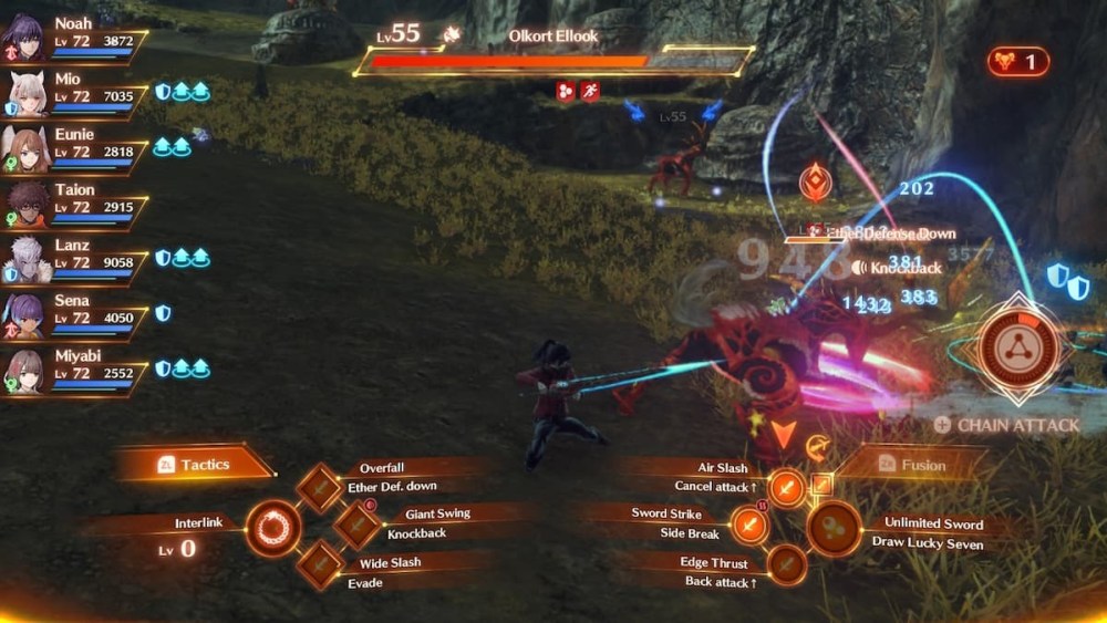 attack target with marker above head Xenoblade Chronicles 3