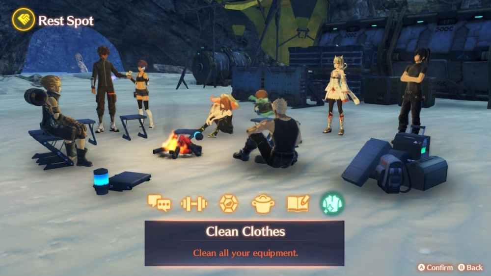 Cleaning clothes in Xenoblade Chronicles 3