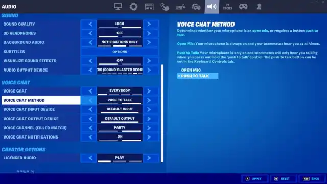 how to talk cross-platform chat in fortnite