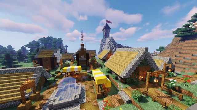 Medieval Villager Base in Minecraft